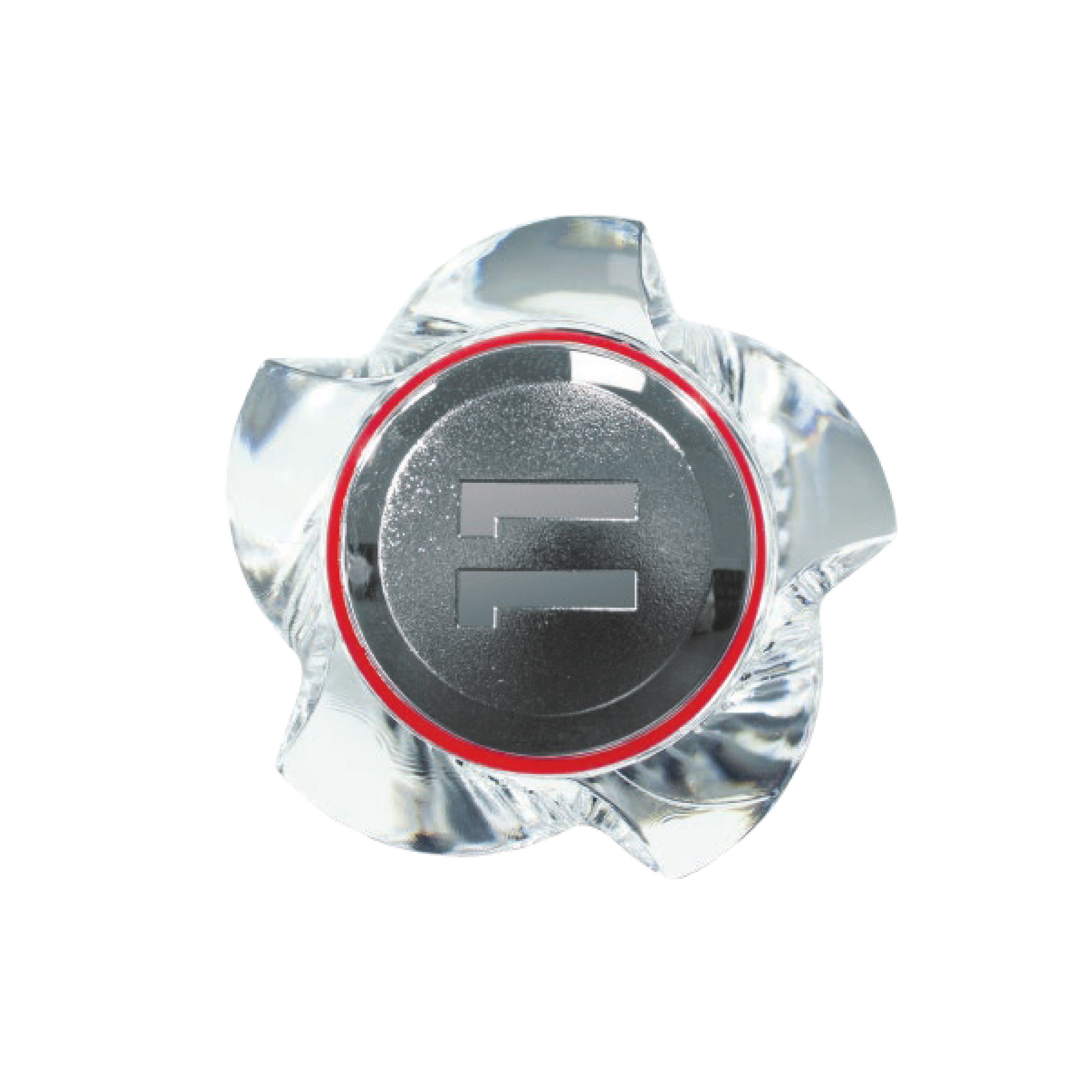 Perilla Acrílica Flor Franja Rojo - Fratelli